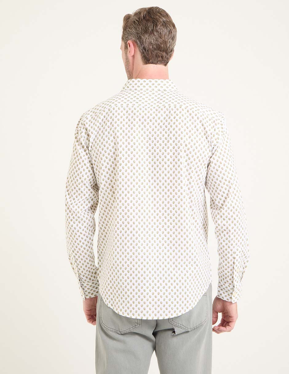 Camisa business casual de algodón manga larga para hombre 2