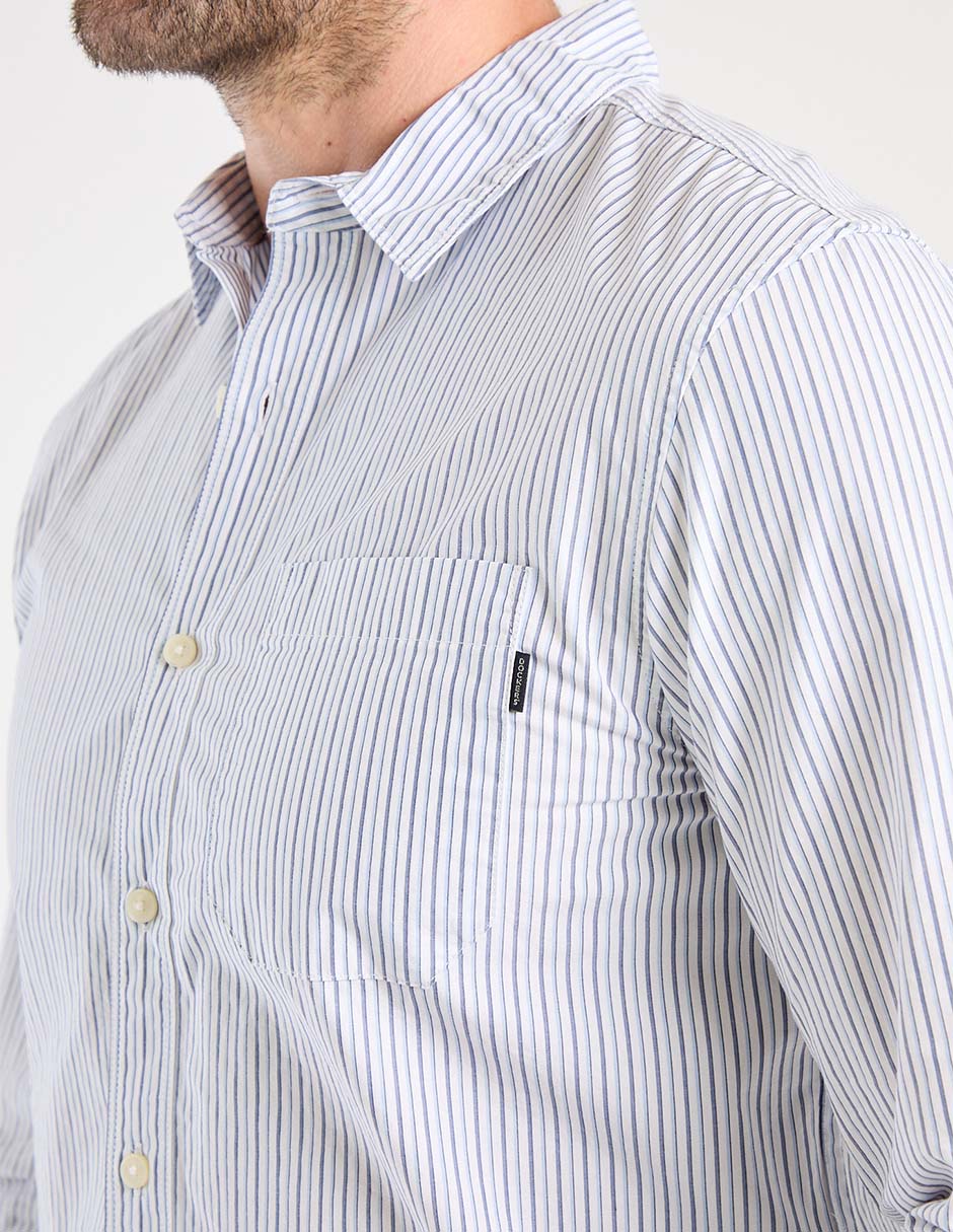Camisa casual de algodón manga larga para hombre 4
