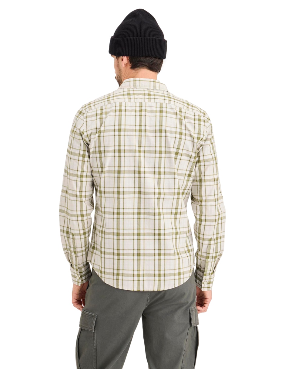 Camisa casual de algodón manga larga para hombre 3