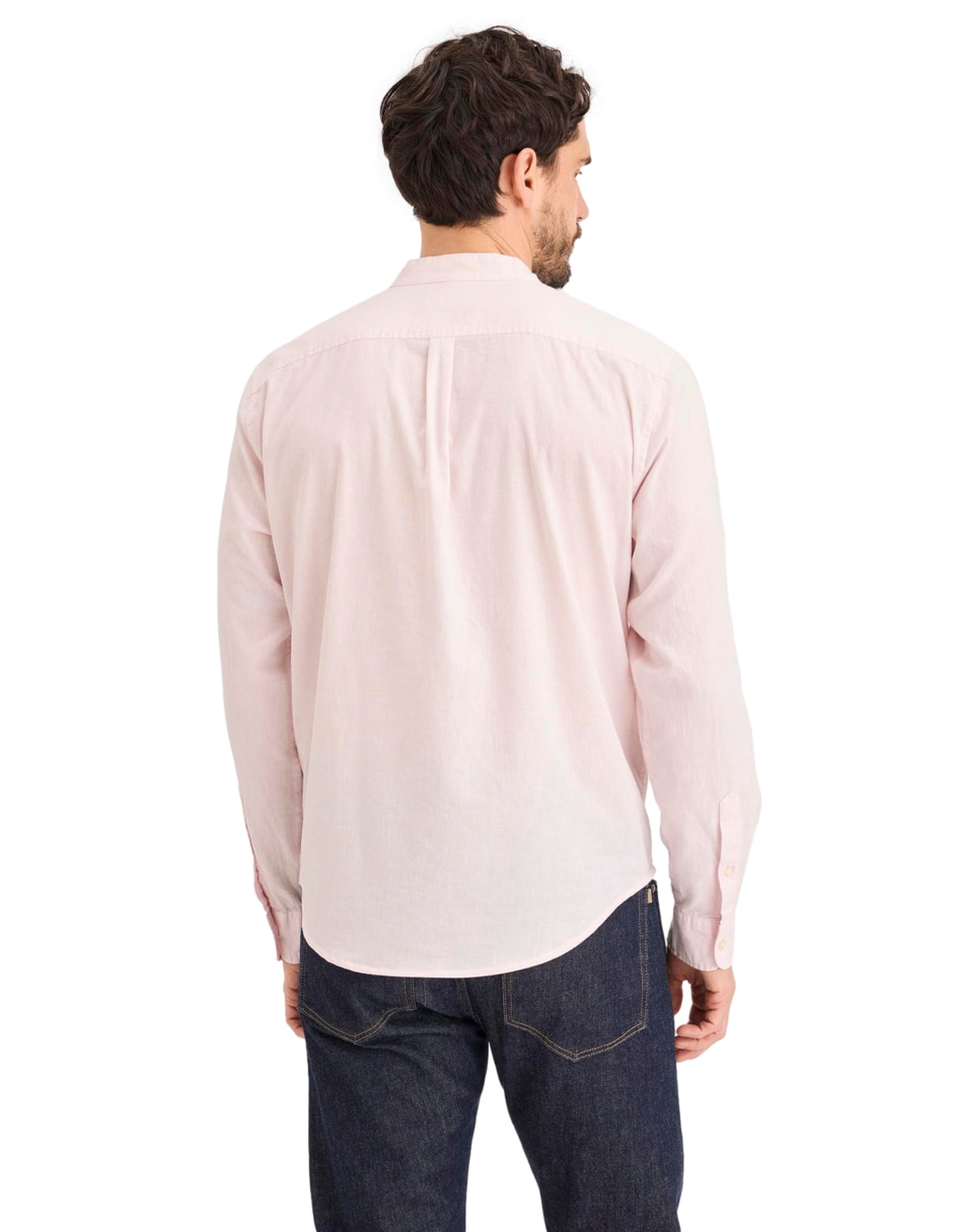 Camisa casual de algodón manga larga para hombre 3