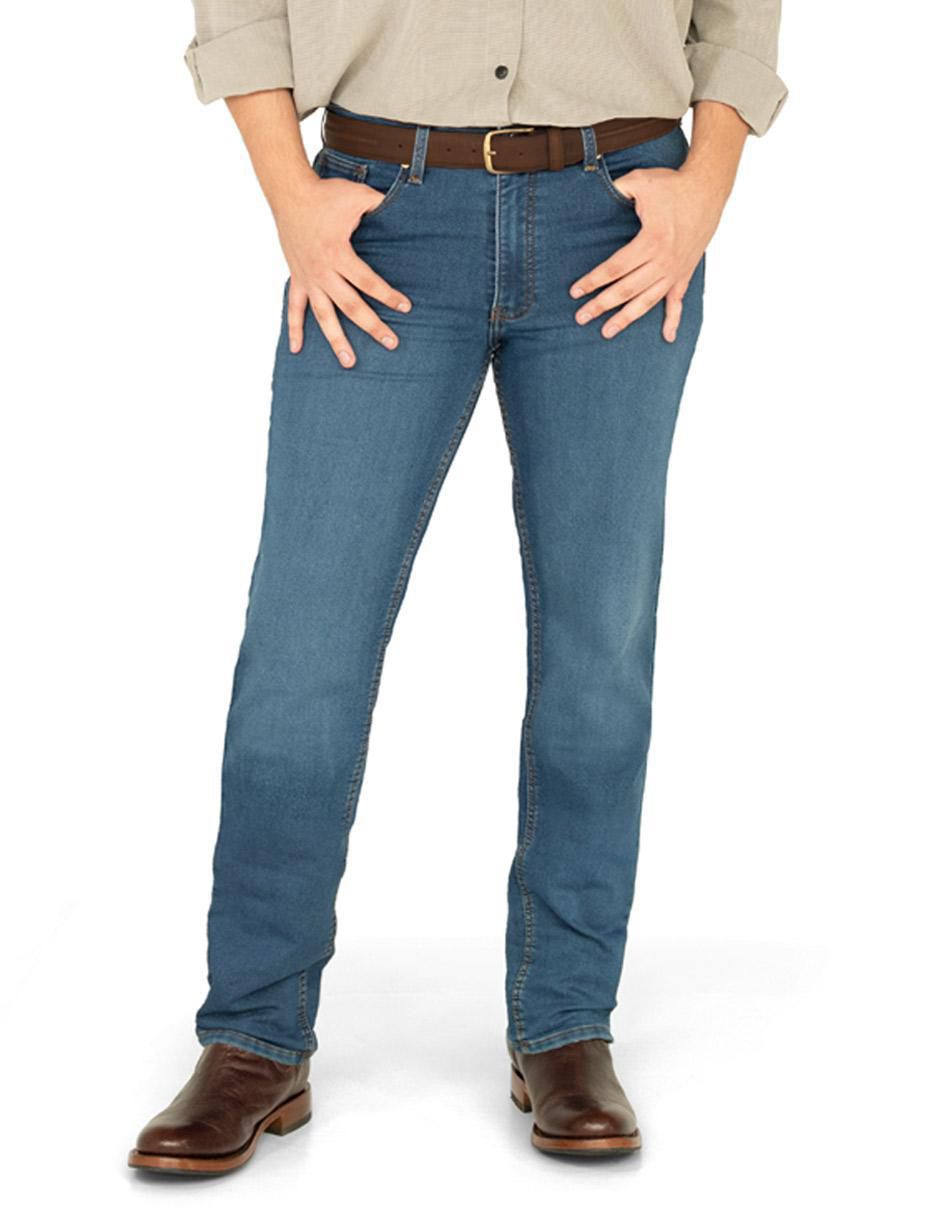 Jeans bota lavado rinse para hombre