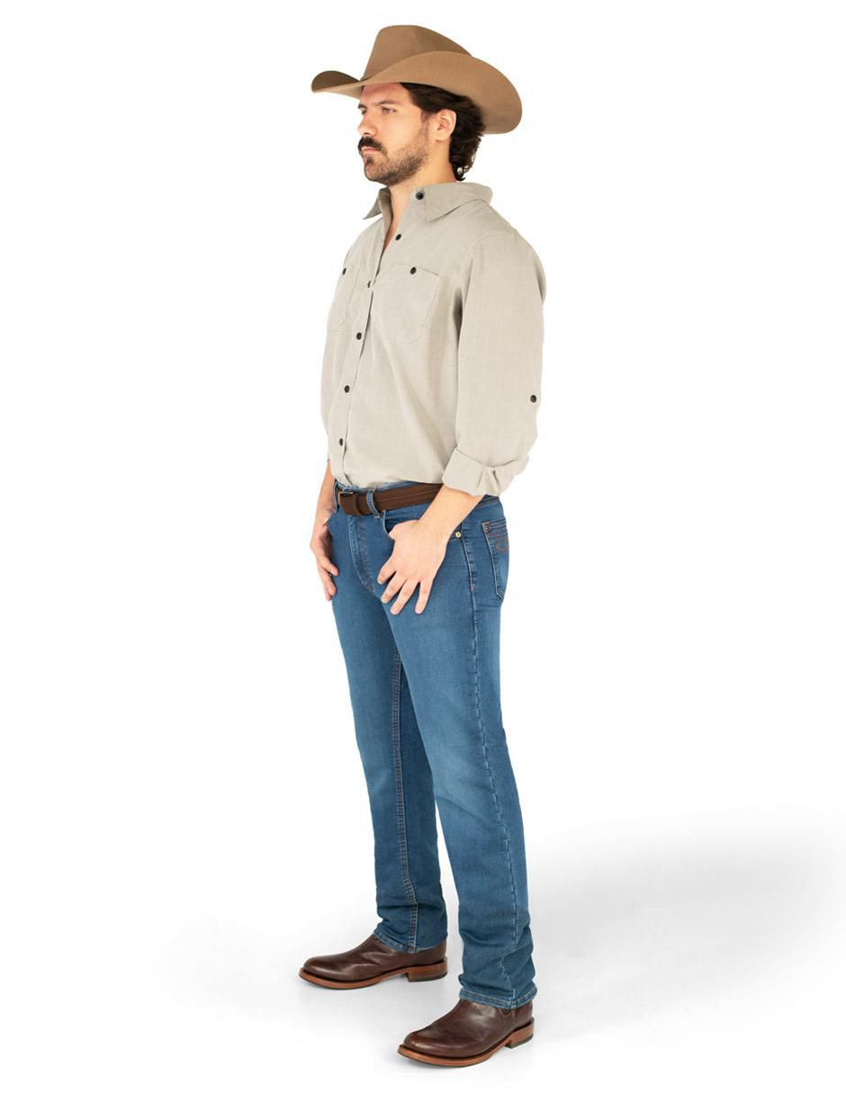 Jeans bota lavado rinse para hombre 2