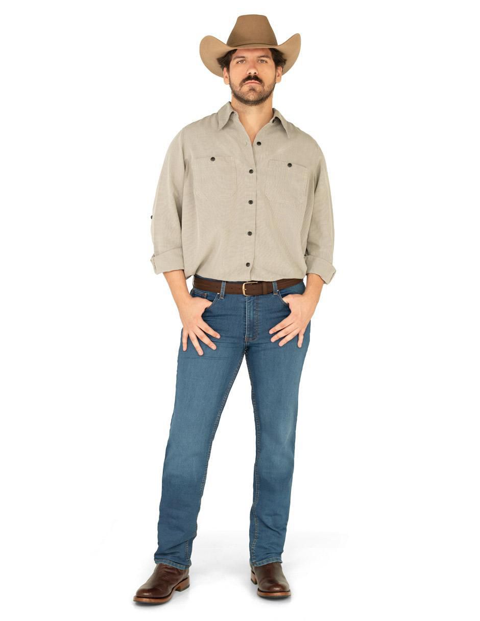 Jeans bota lavado rinse para hombre 3
