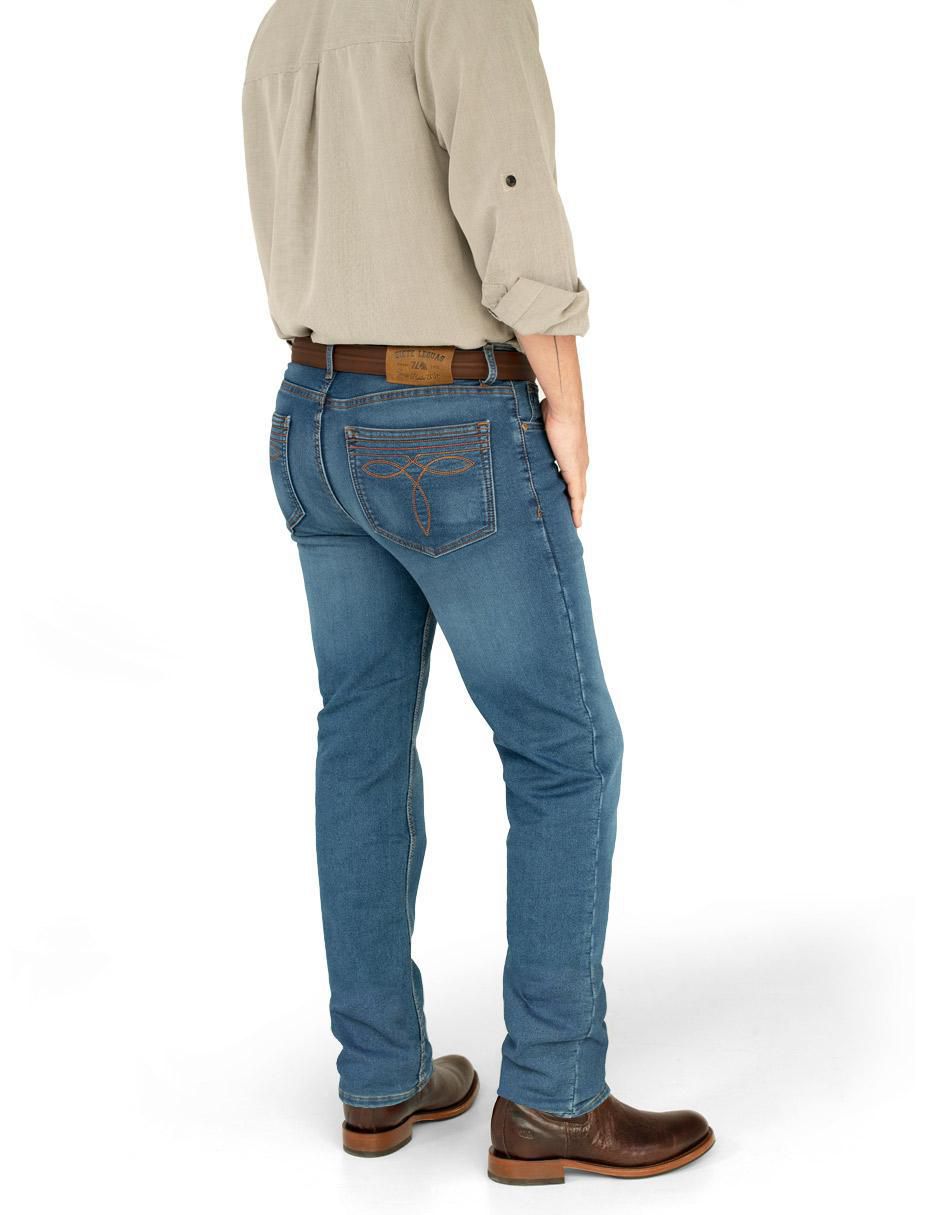 Jeans bota lavado rinse para hombre 5