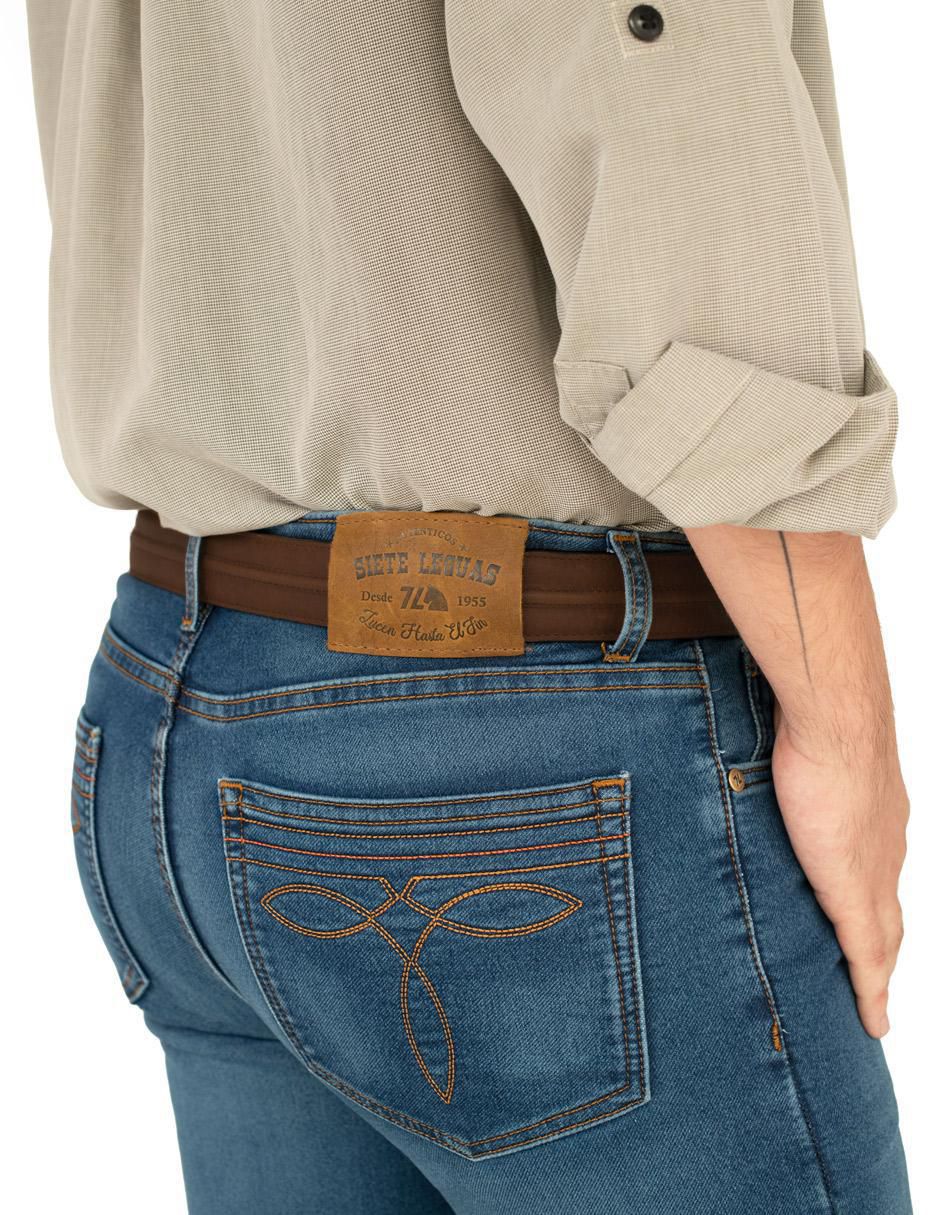 Jeans bota lavado rinse para hombre 6