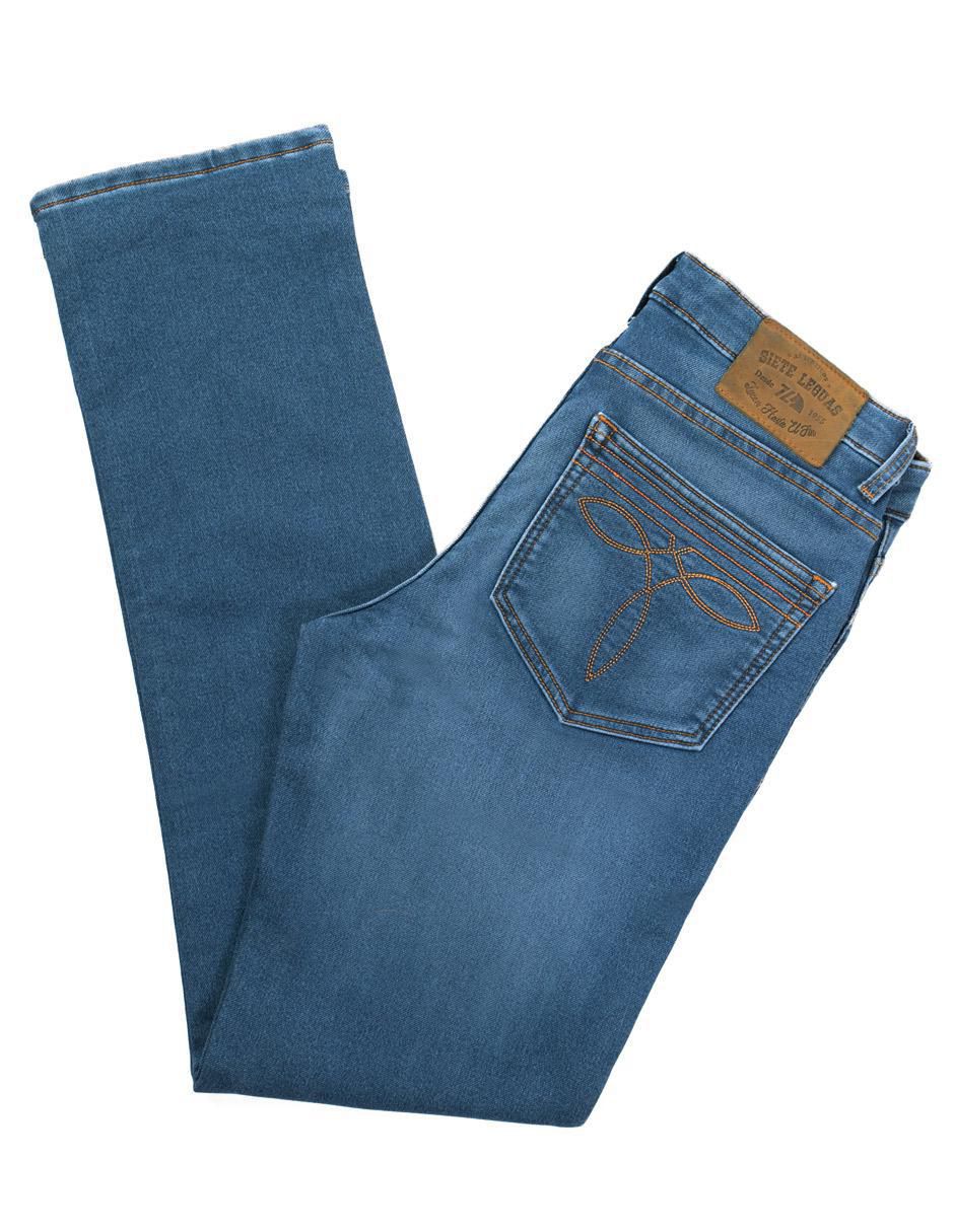 Jeans bota lavado rinse para hombre 7