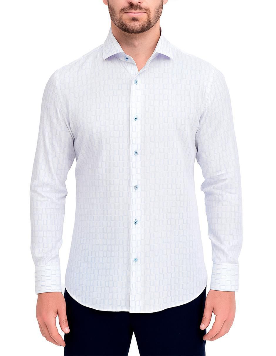Camisa casual manga larga para hombre