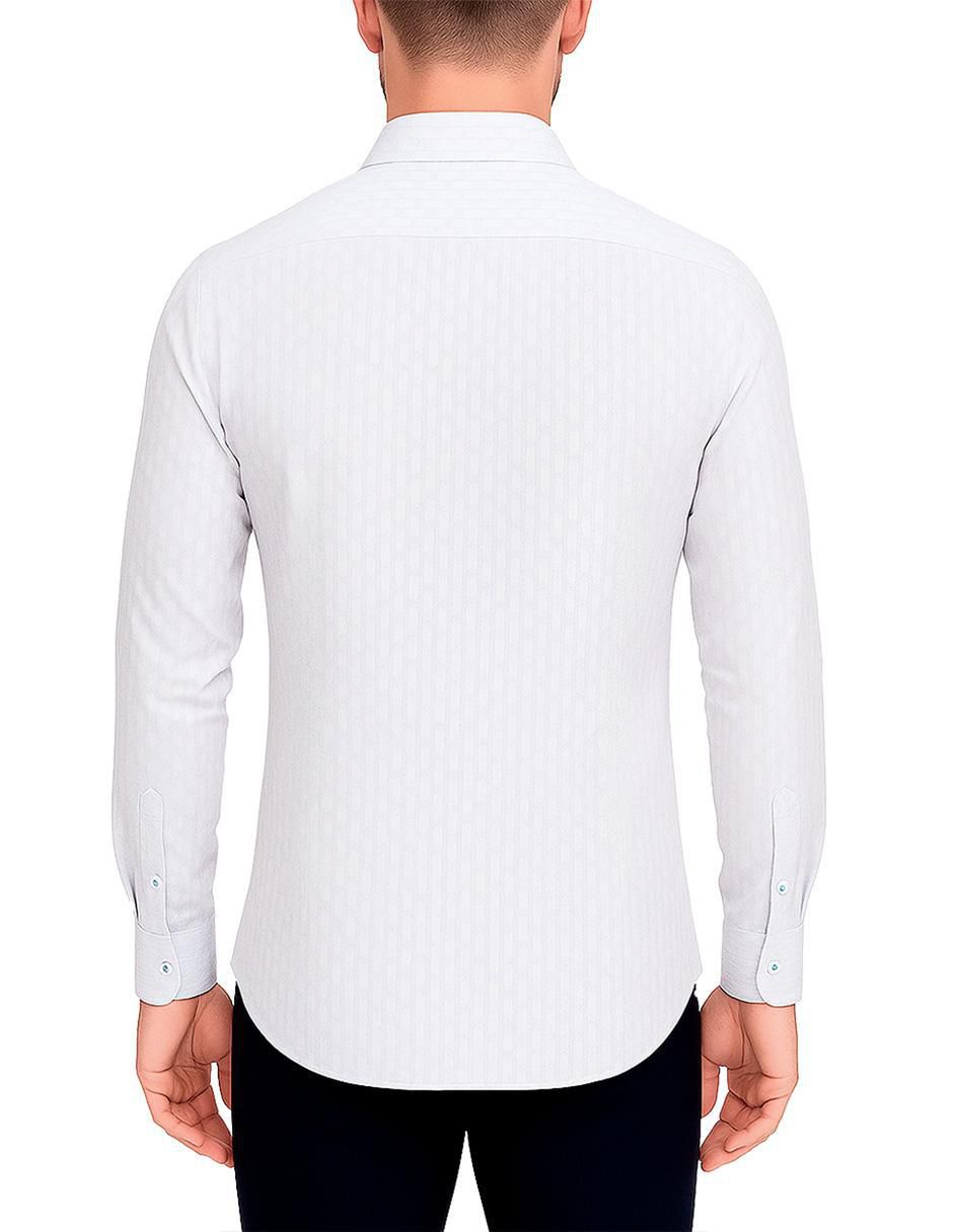 Camisa casual manga larga para hombre 5