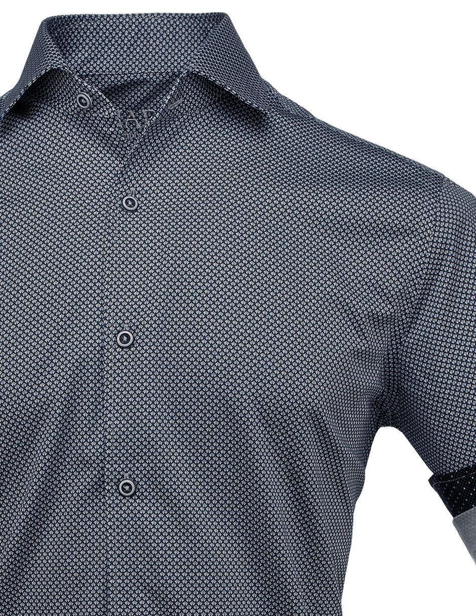 Camisa casual manga larga para hombre 4