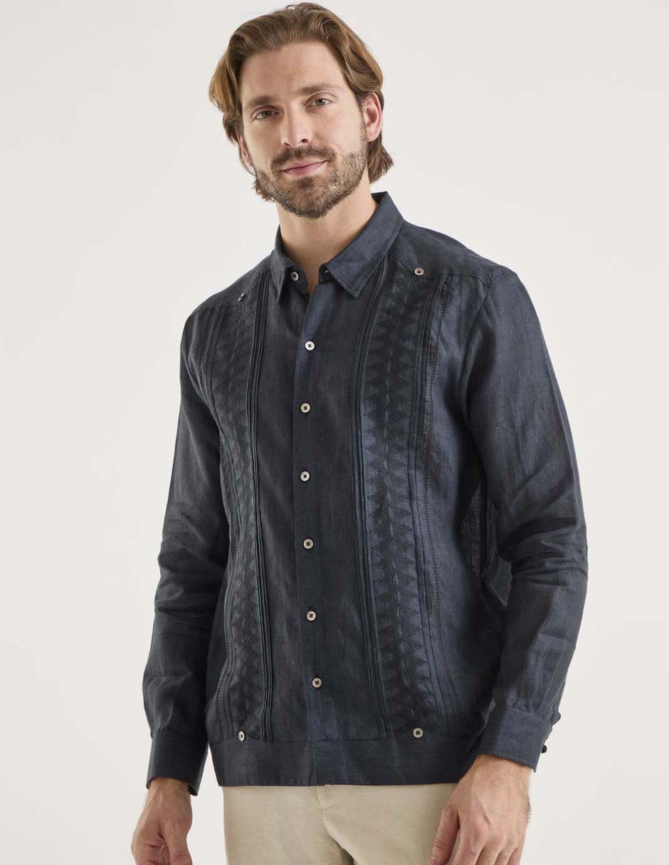 Guayabera manga larga para hombre Guayabera manga larga para hombre