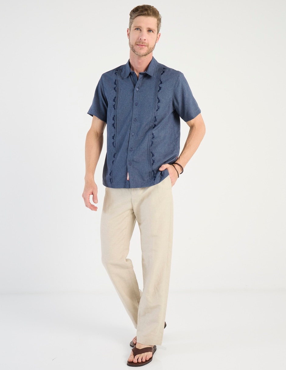 Guayabera manga corta para hombre 3