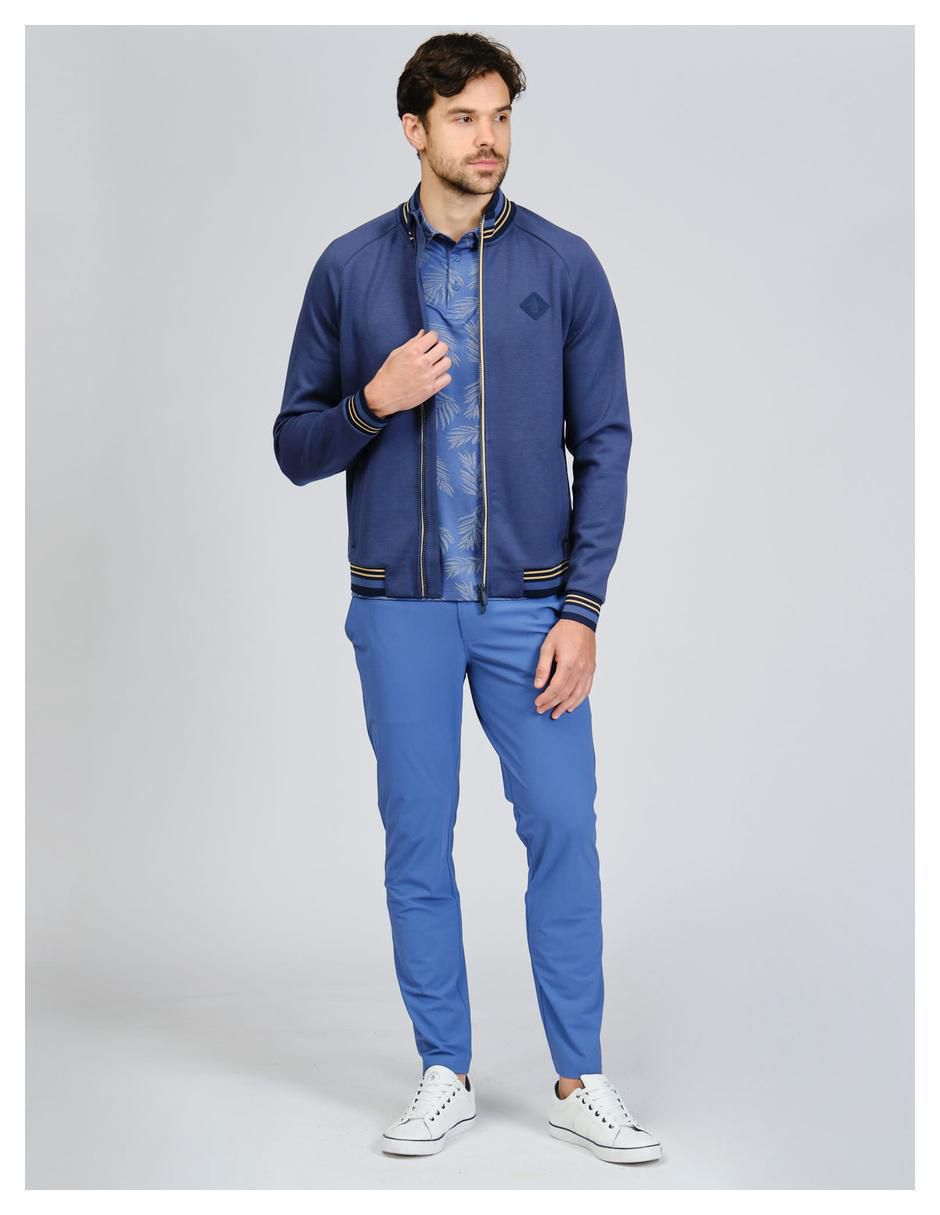 Chamarra casual impermeable bolsa con cierre para hombre 4