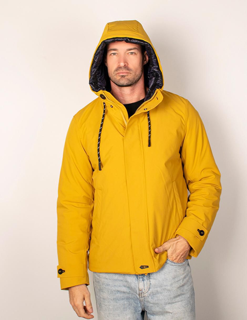 Chamarra acolchada impermeable capitonada para hombre 4