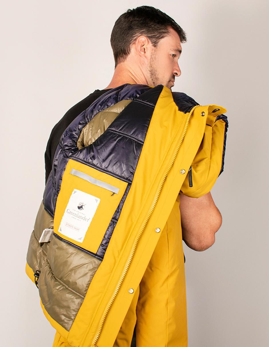 Chamarra acolchada impermeable capitonada para hombre 7