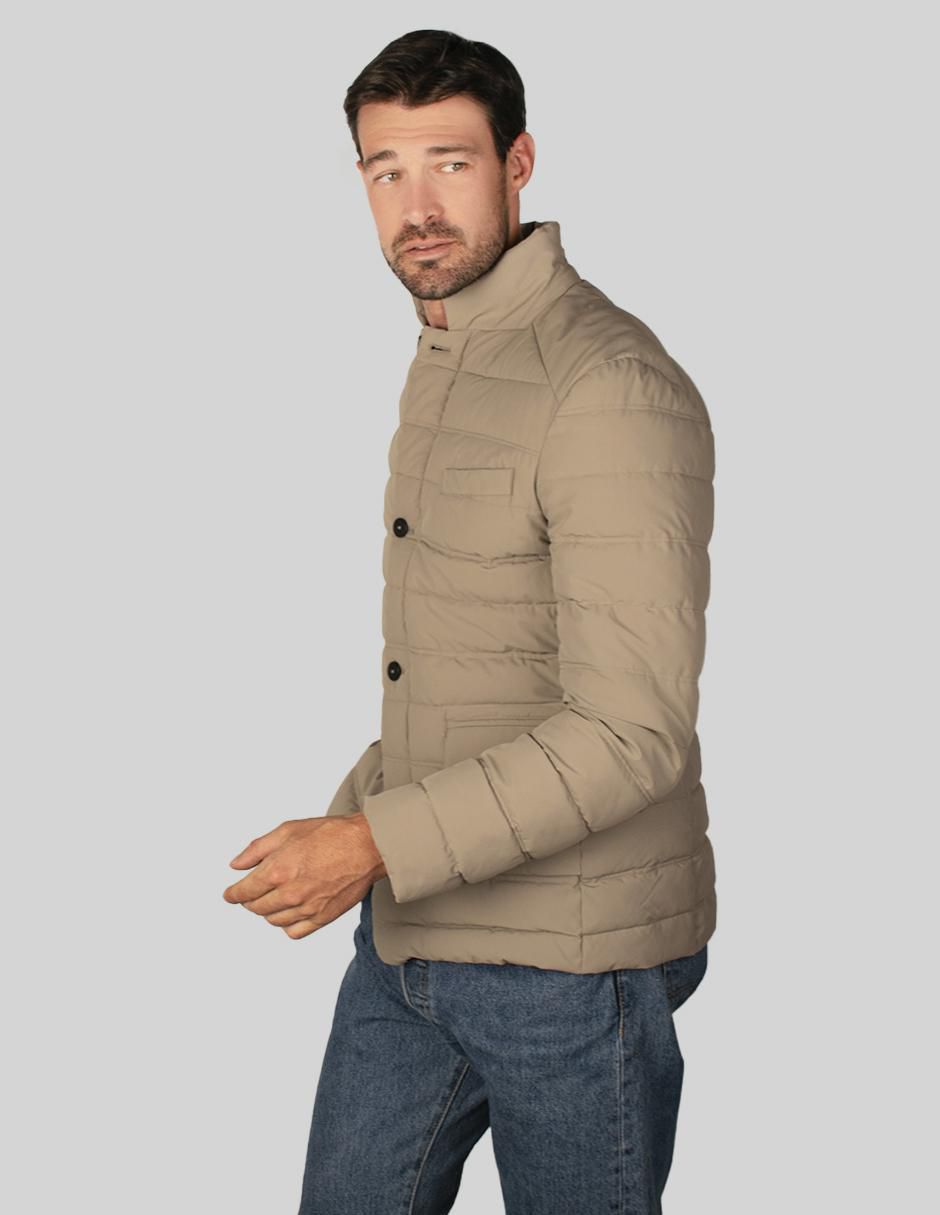 Chamarra acolchada capitonada para hombre 4