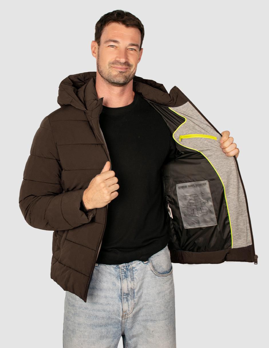 Chamarra acolchada capitonada para hombre 3