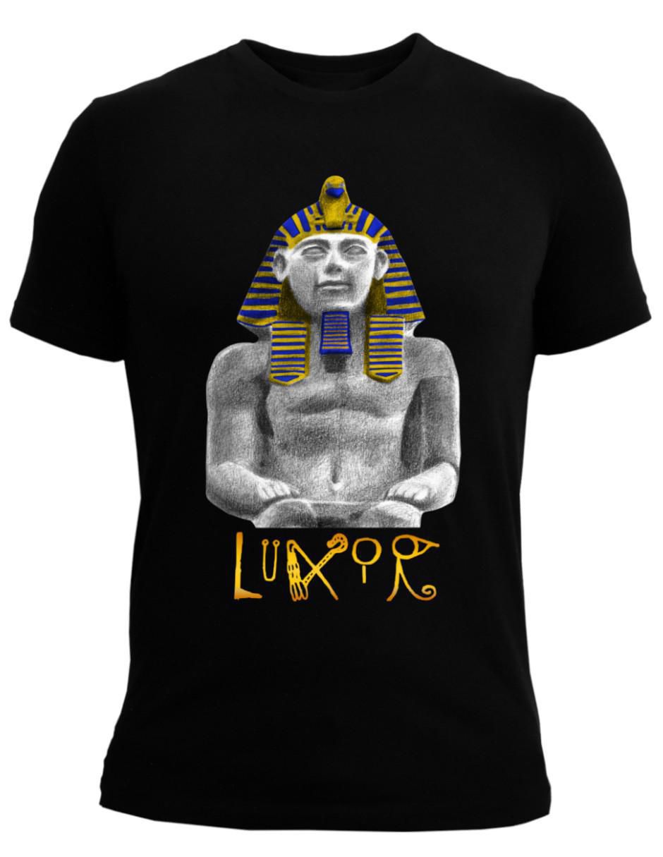 Playera egipcio faraón egipto luxor ramsés ii cuello redondo para hombre 4