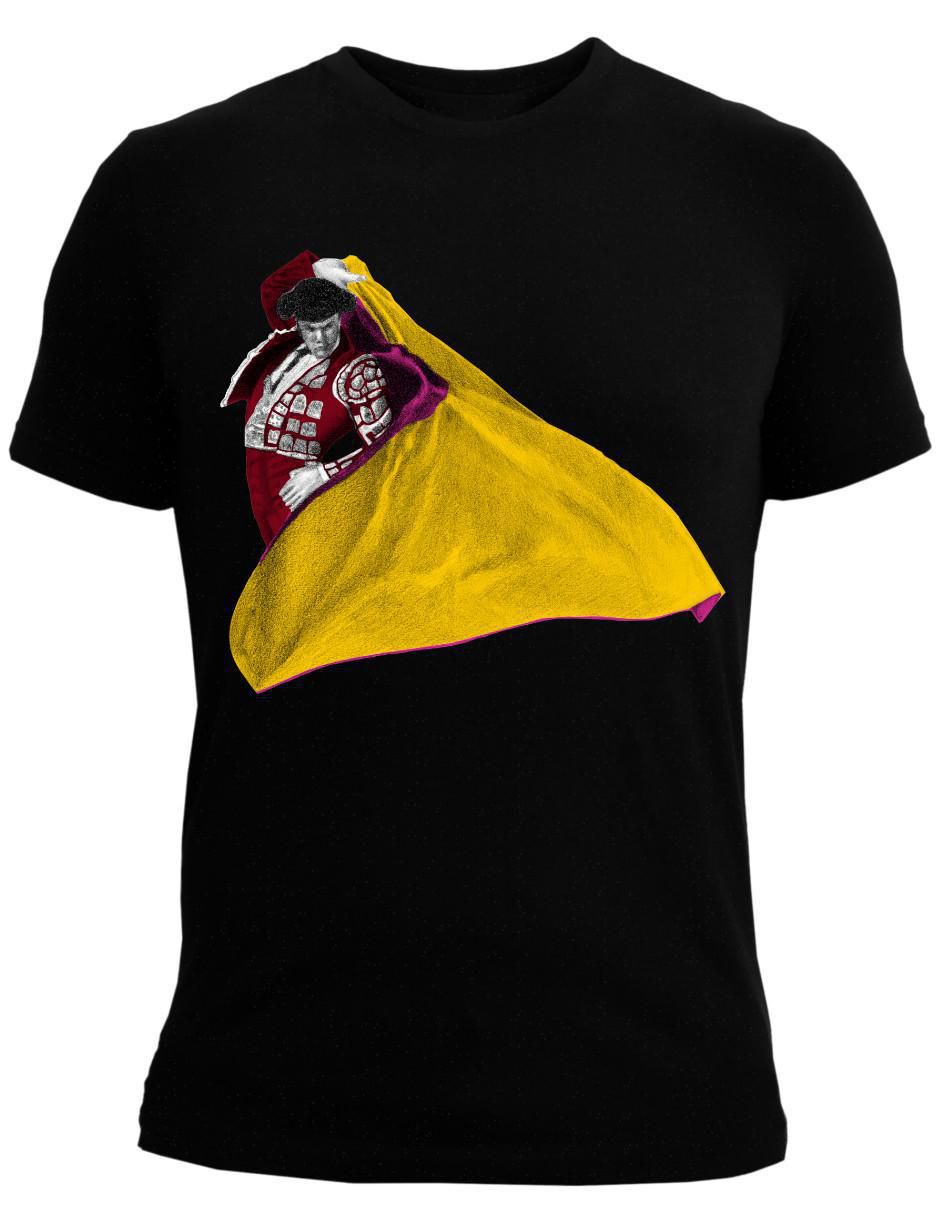 "set playera/playera" marëvnyk alta gama torero toro capote capotazo "cuello" redondo "para hombre"