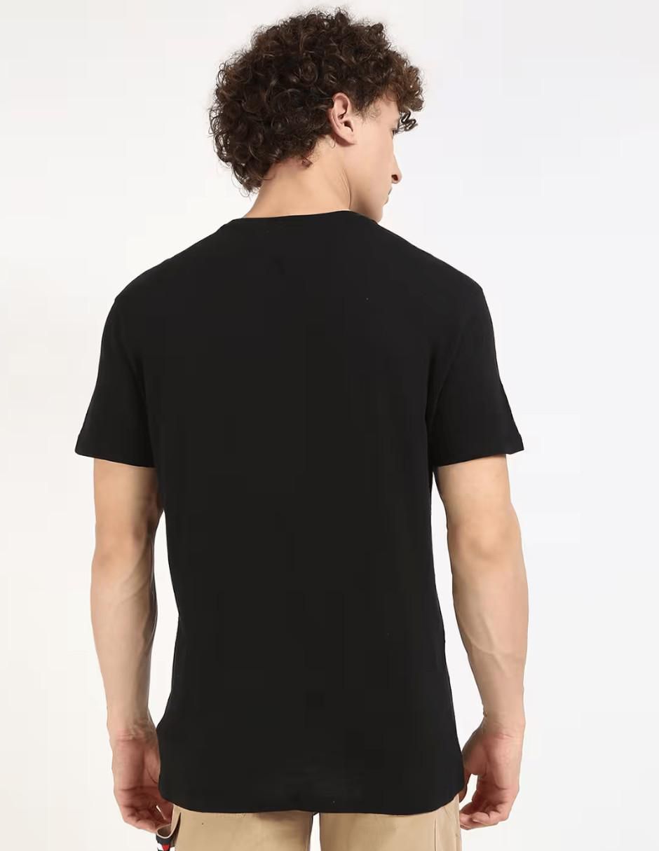 Playera viva méxico azteca maya bandera cuello redondo para hombre 7