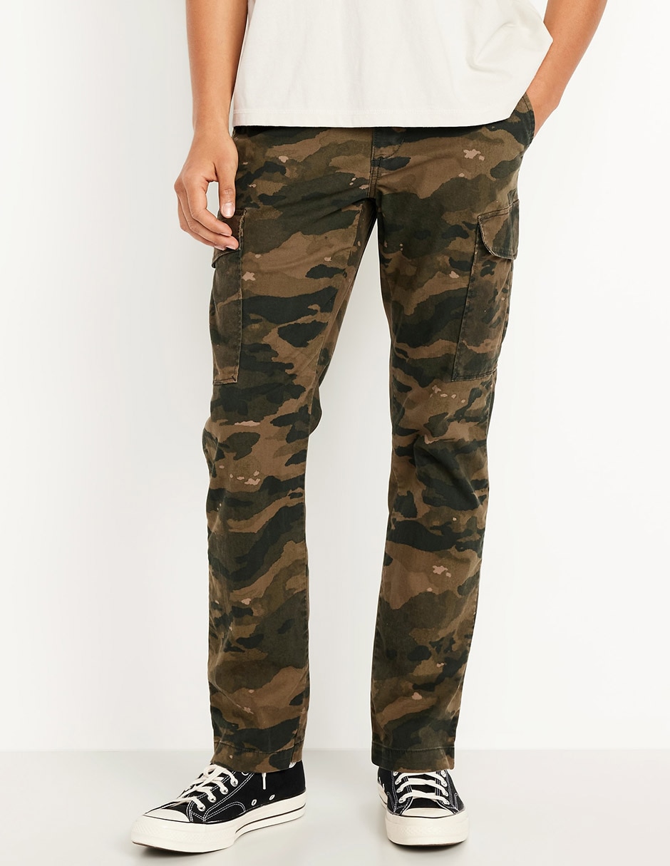 Pantalón regular de algodón para hombre