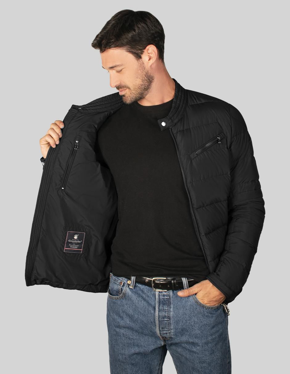Chamarra acolchada capitonada para hombre 2