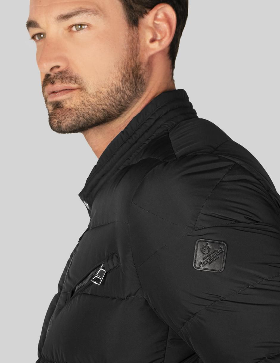 Chamarra acolchada capitonada para hombre 4