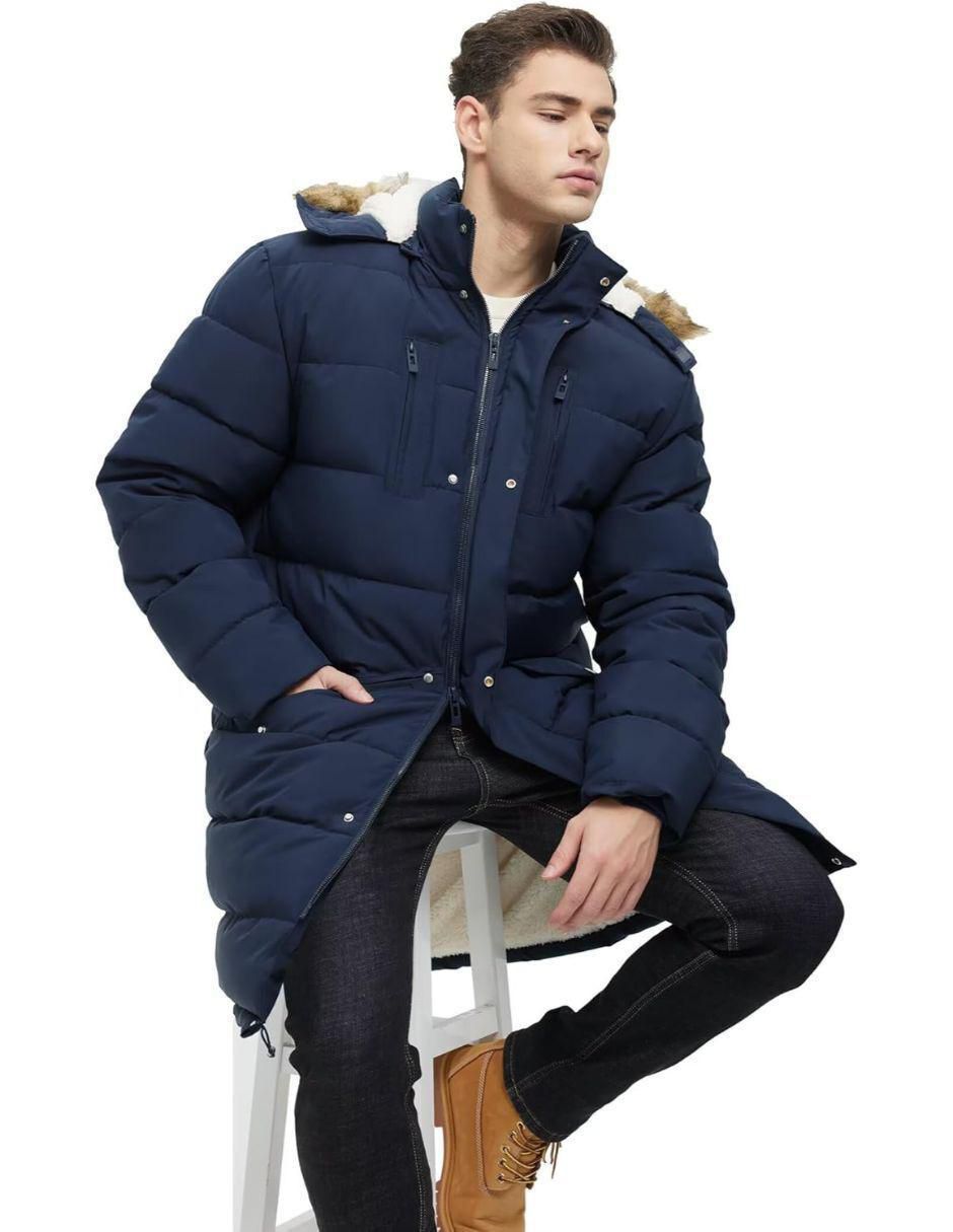 Chamarra parka impermeable con capucha para hombre 3