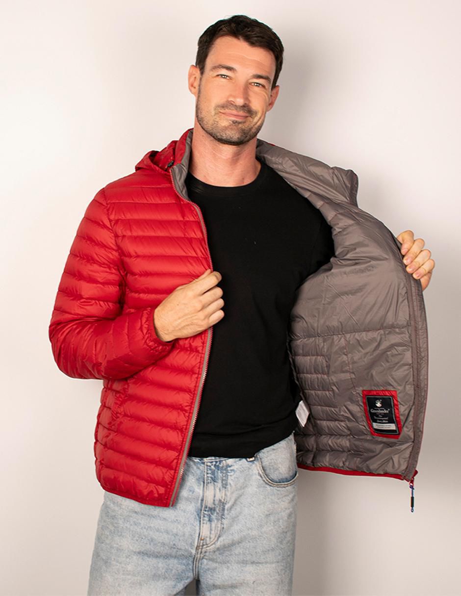 Chamarra acolchada Greenlander capucha desmontable para hombre