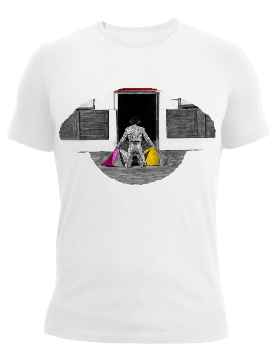 Playera taurina fiesta brava toro porta gayola cuello redondo para hombre 4