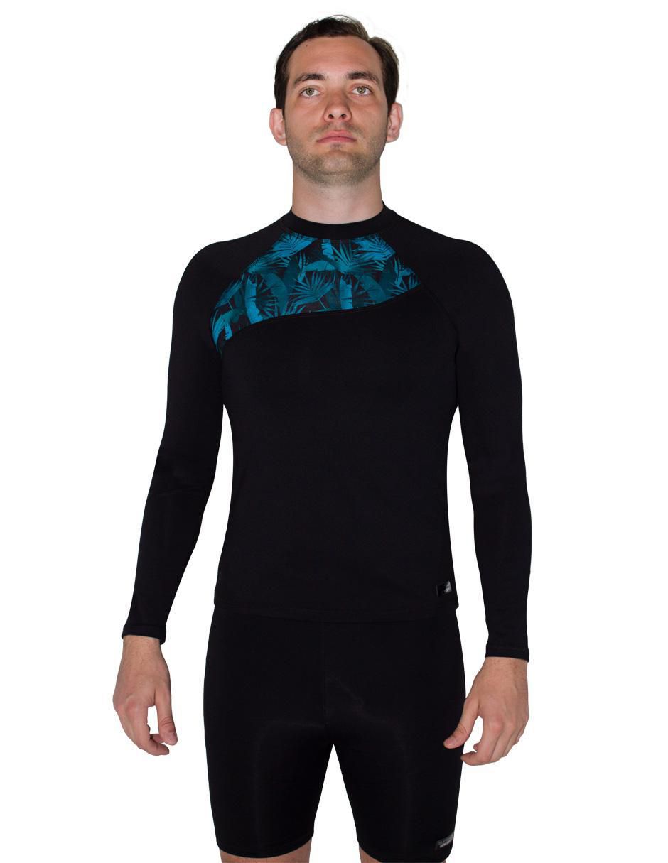 Wetshirt estampado floral para hombre