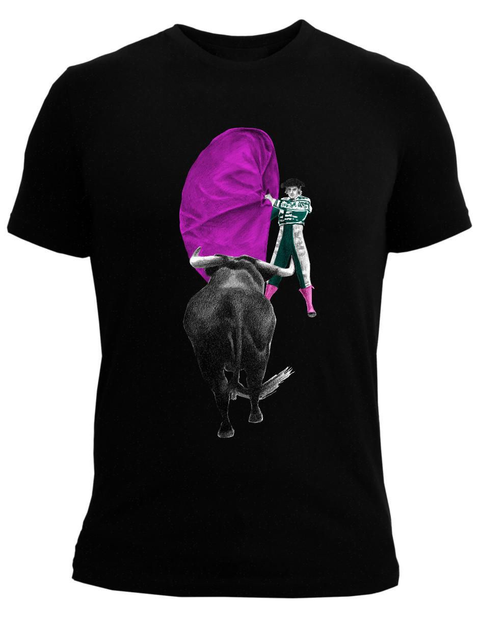 "set playera/playera" marëvnyk tauromaquia torero toro zapopina "cuello" redondo "para hombre"