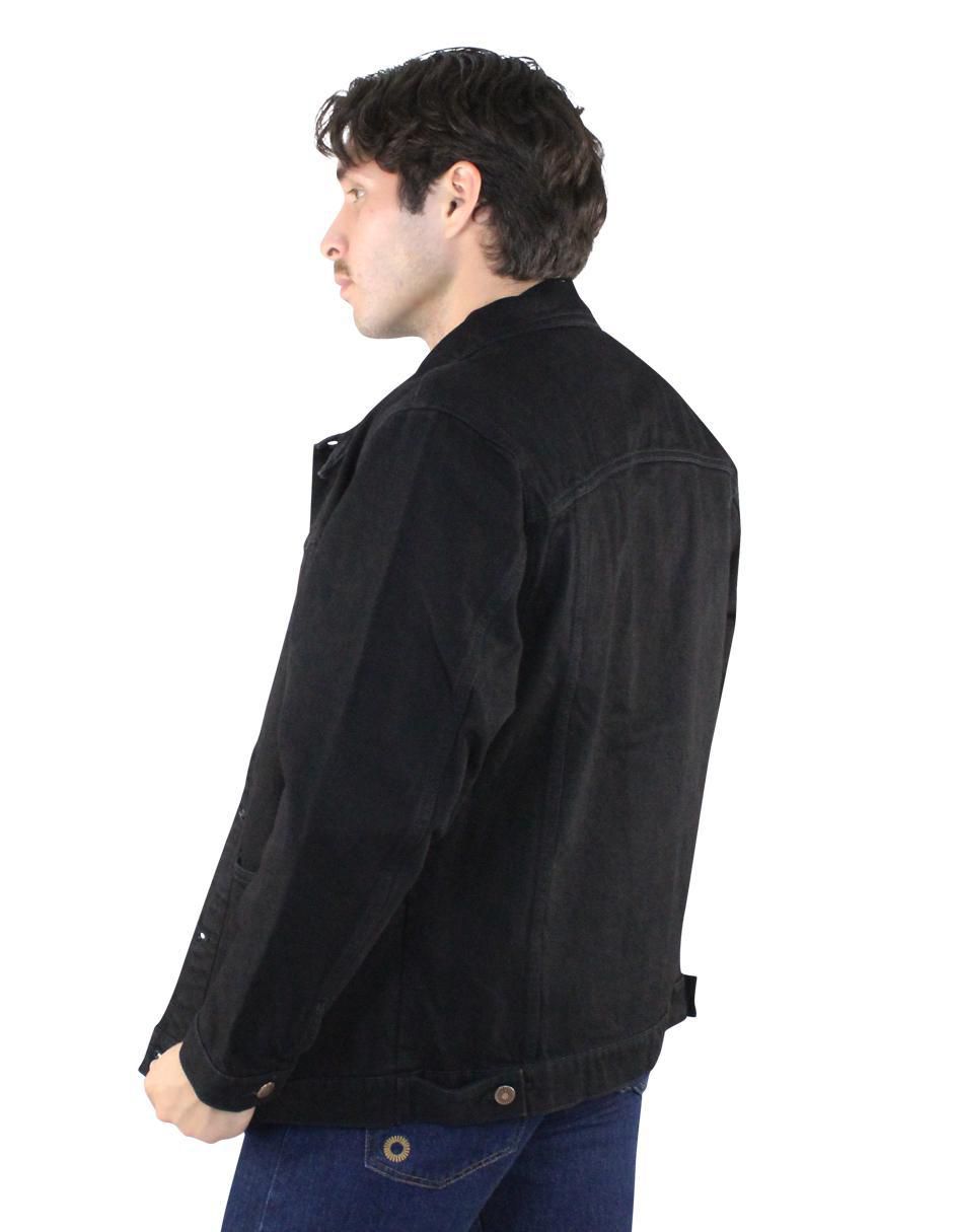 Chamarra casual de mezclilla con bolsillos para hombre 5