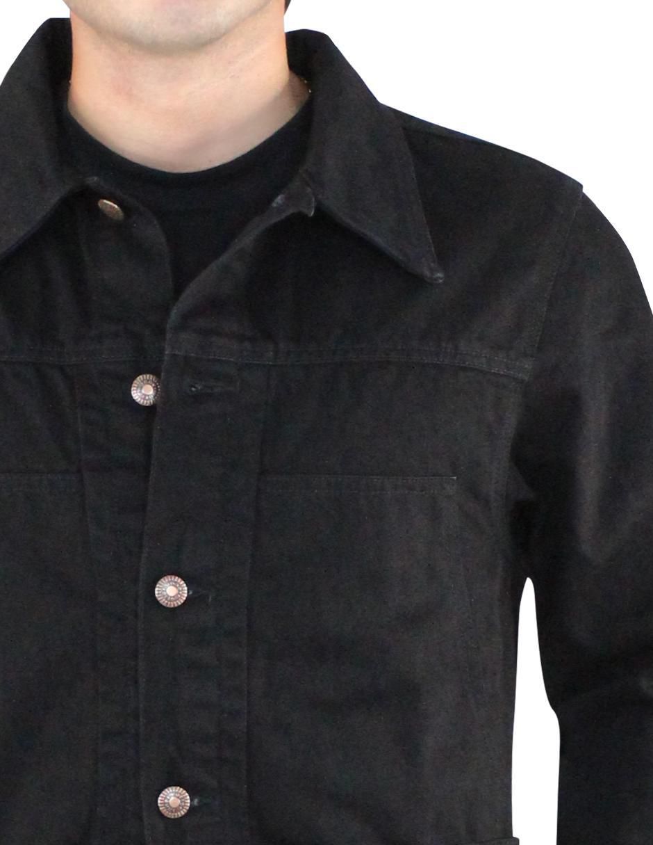 Chamarra casual de mezclilla con bolsillos para hombre 6