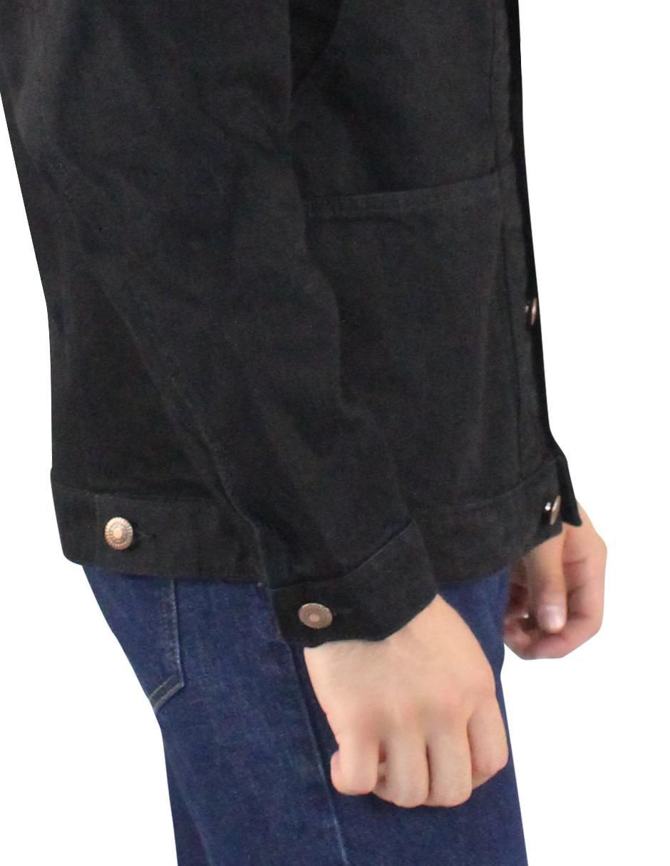 Chamarra casual de mezclilla con bolsillos para hombre 7
