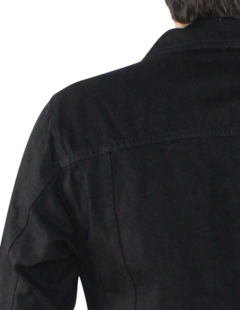 Chamarra casual de mezclilla con bolsillos para hombre 8