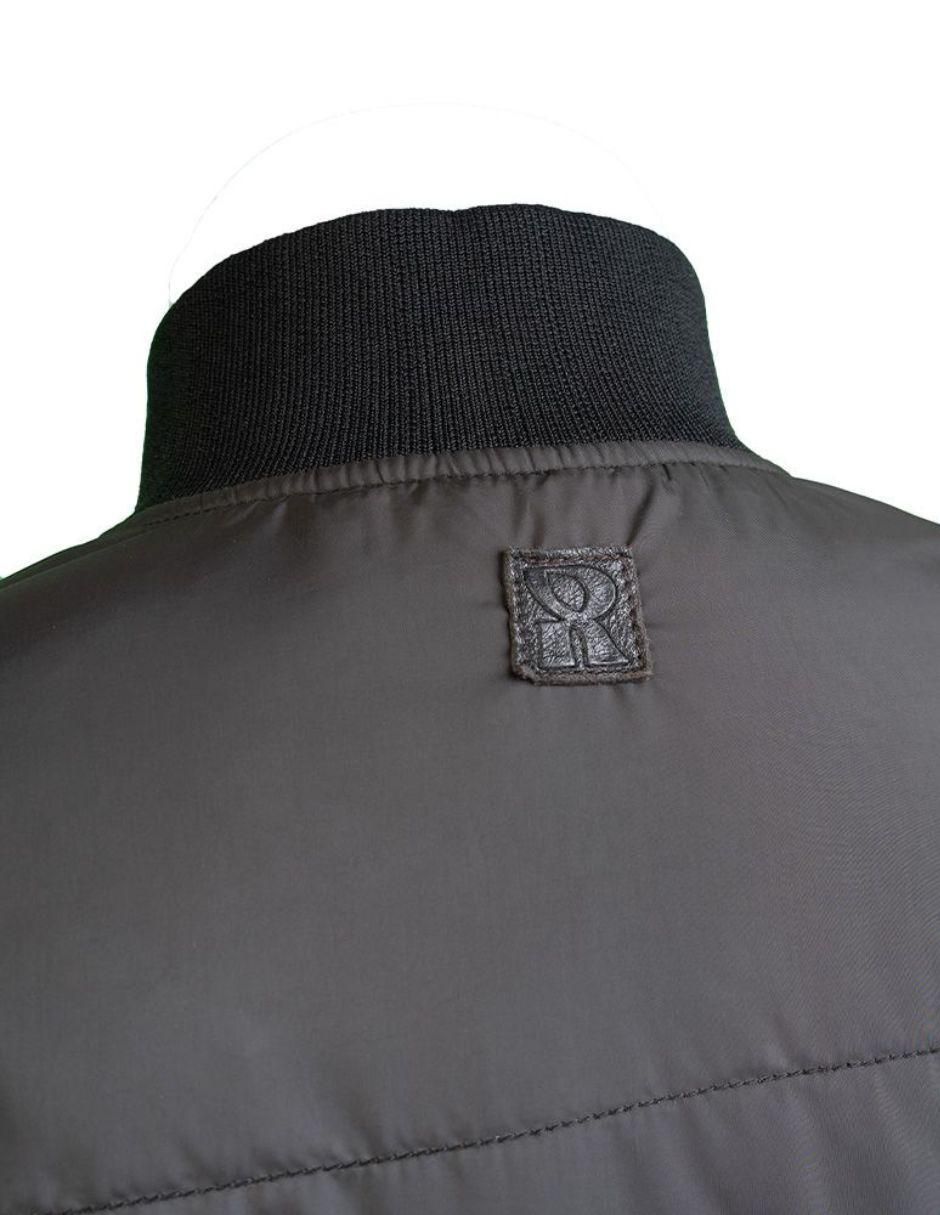 Chamarra casual impermeable de piel reversible para hombre 6