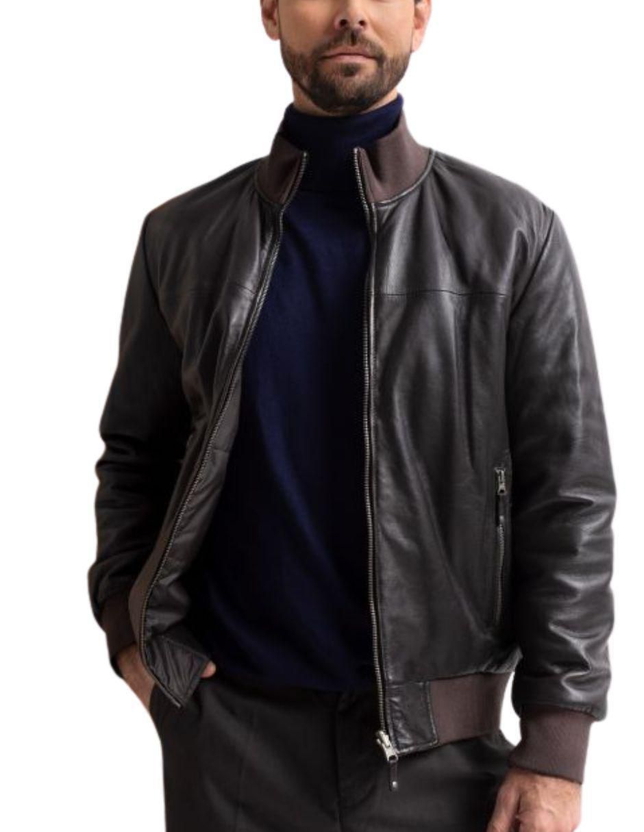 Chamarra casual impermeable de piel reversible para hombre Chamarra casual impermeable de piel reversible para hombre