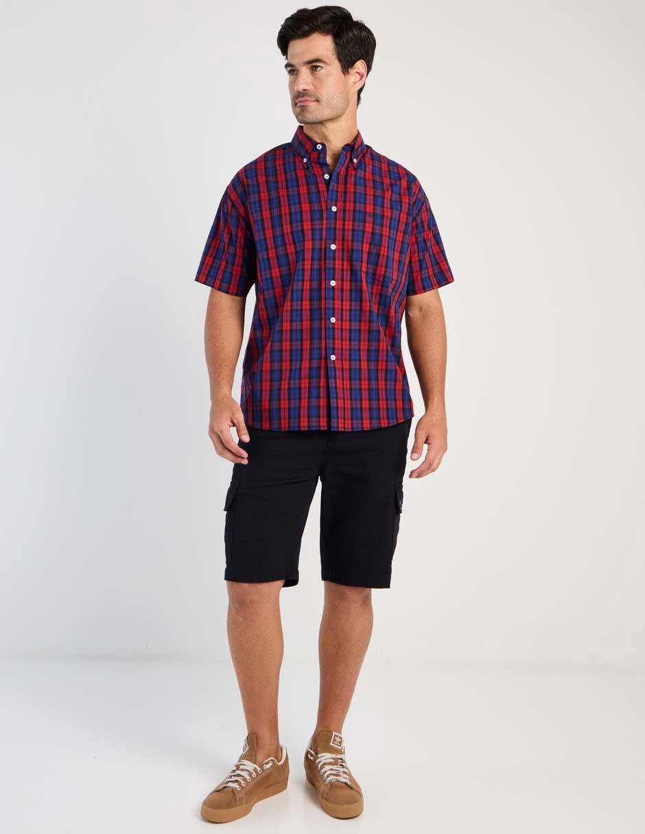 Camisa casual de algodón manga corta para hombre 3