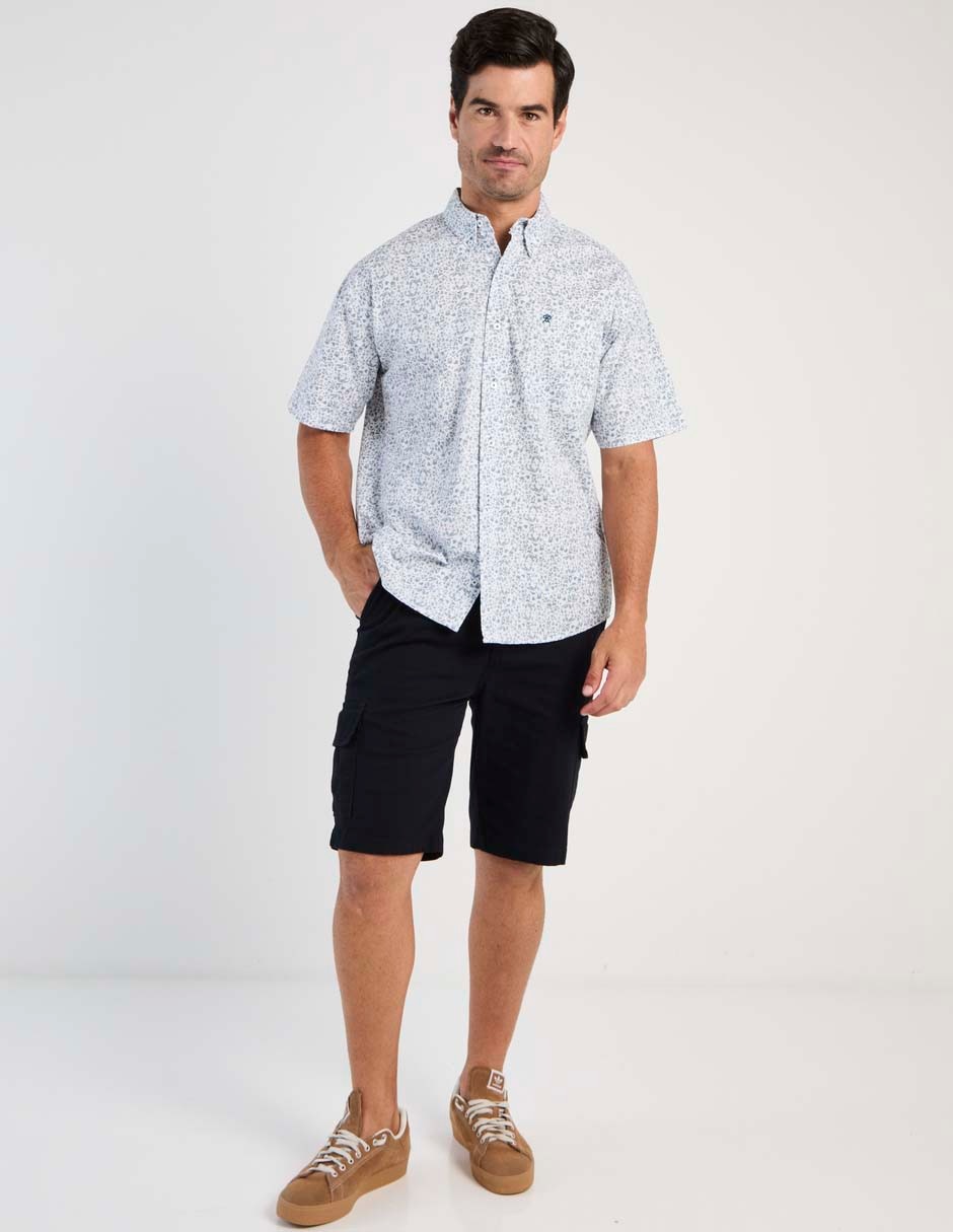 Camisa casual de algodón manga corta para hombre 3