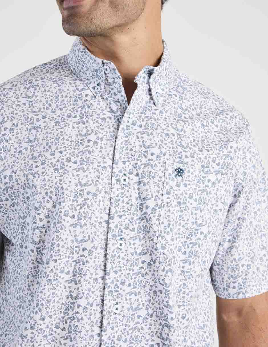 Camisa casual de algodón manga corta para hombre 4