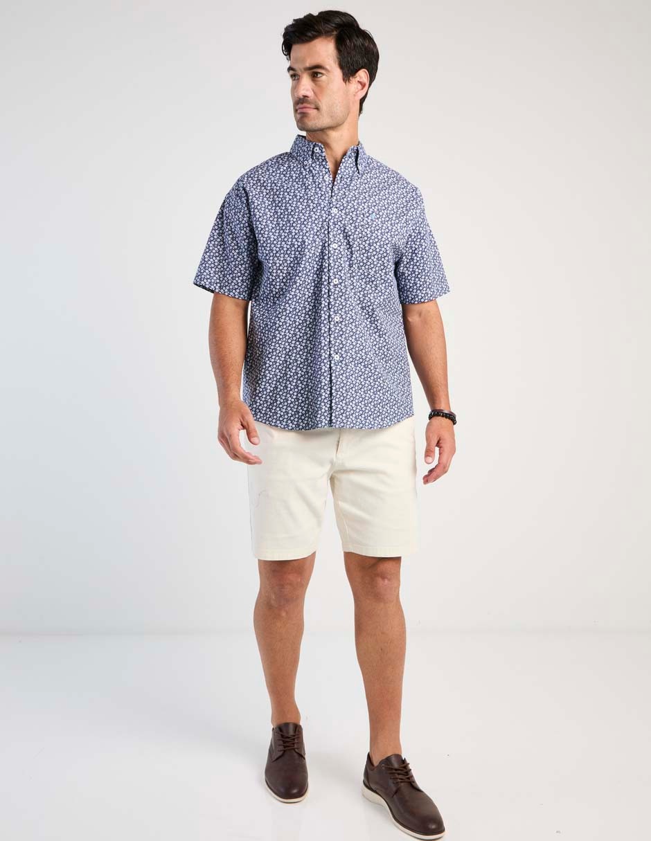 Camisa casual de algodón manga corta para hombre 3