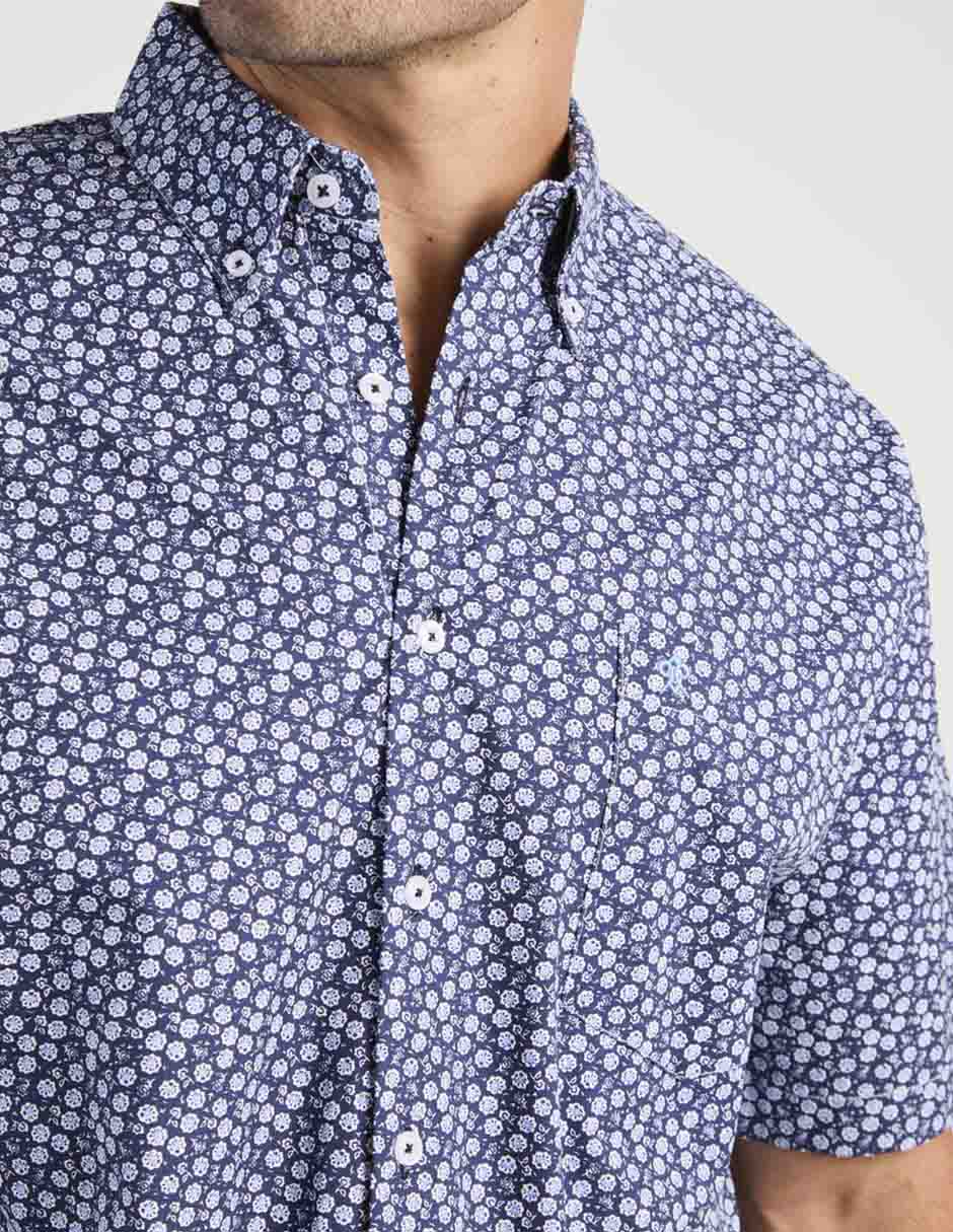 Camisa casual de algodón manga corta para hombre 4