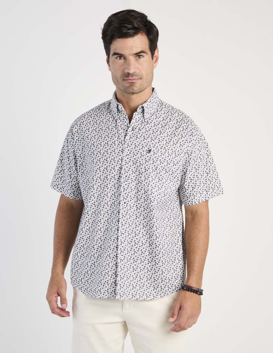 Camisa casual de algodón manga corta para hombre Camisa casual de algodón manga corta para hombre