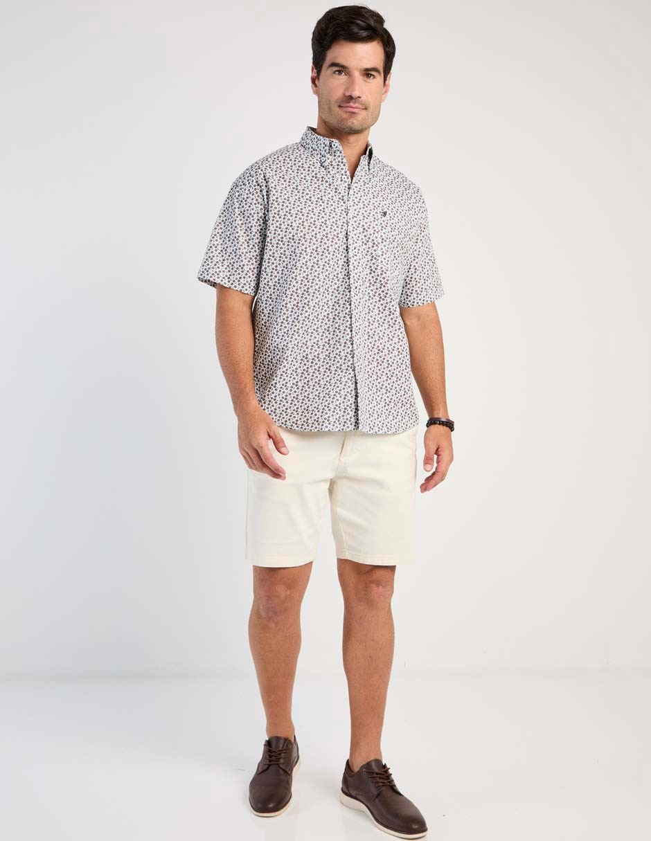 Camisa casual de algodón manga corta para hombre 3