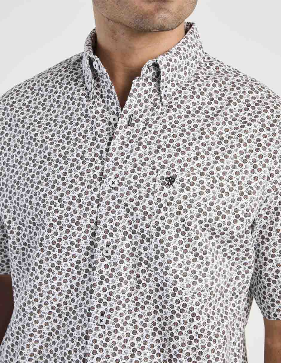 Camisa casual de algodón manga corta para hombre 4