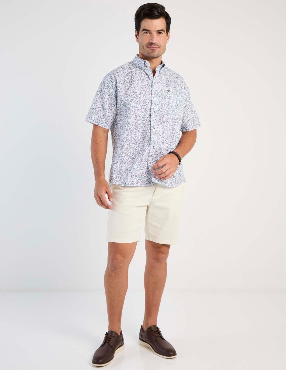Camisa casual de algodón manga corta para hombre 3