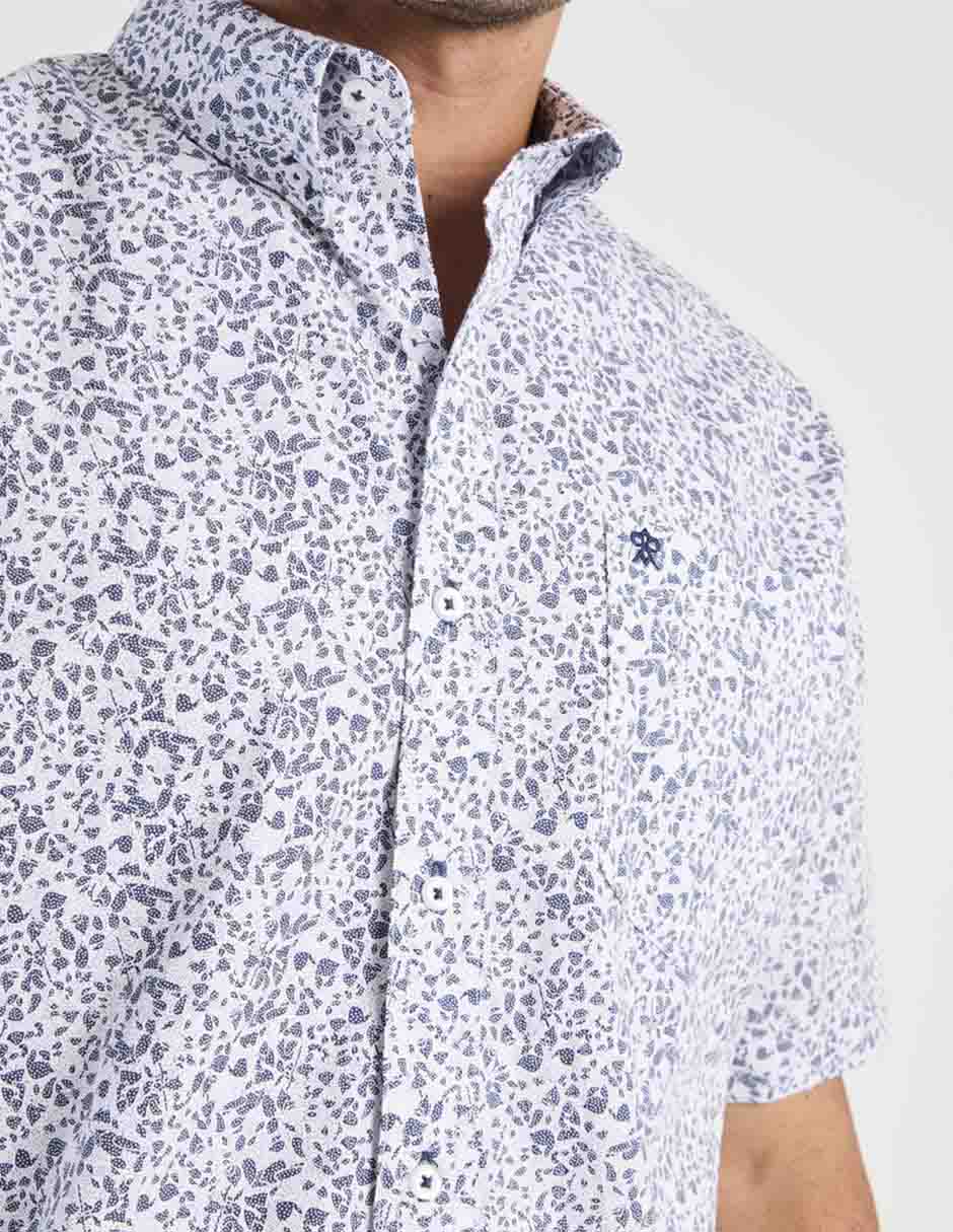 Camisa casual de algodón manga corta para hombre 4