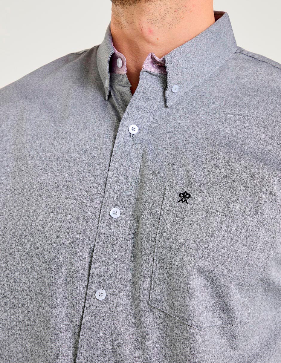 Camisa casual de algodón manga larga para hombre 4