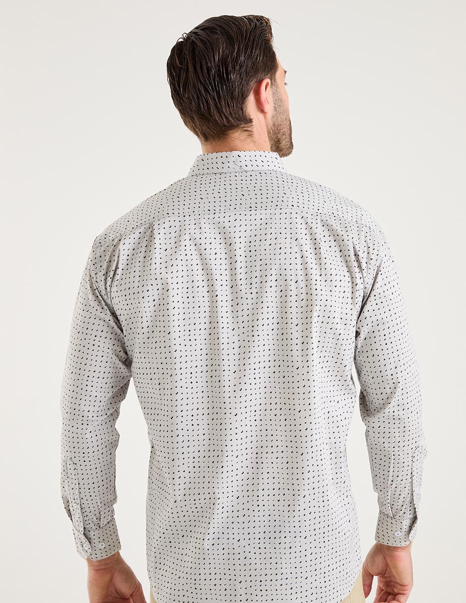 Camisa casual de algodón manga larga para hombre 2