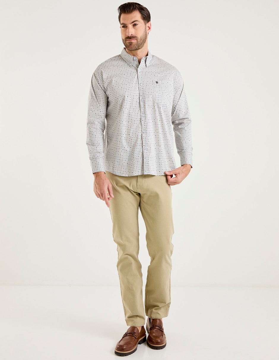 Camisa casual de algodón manga larga para hombre 3